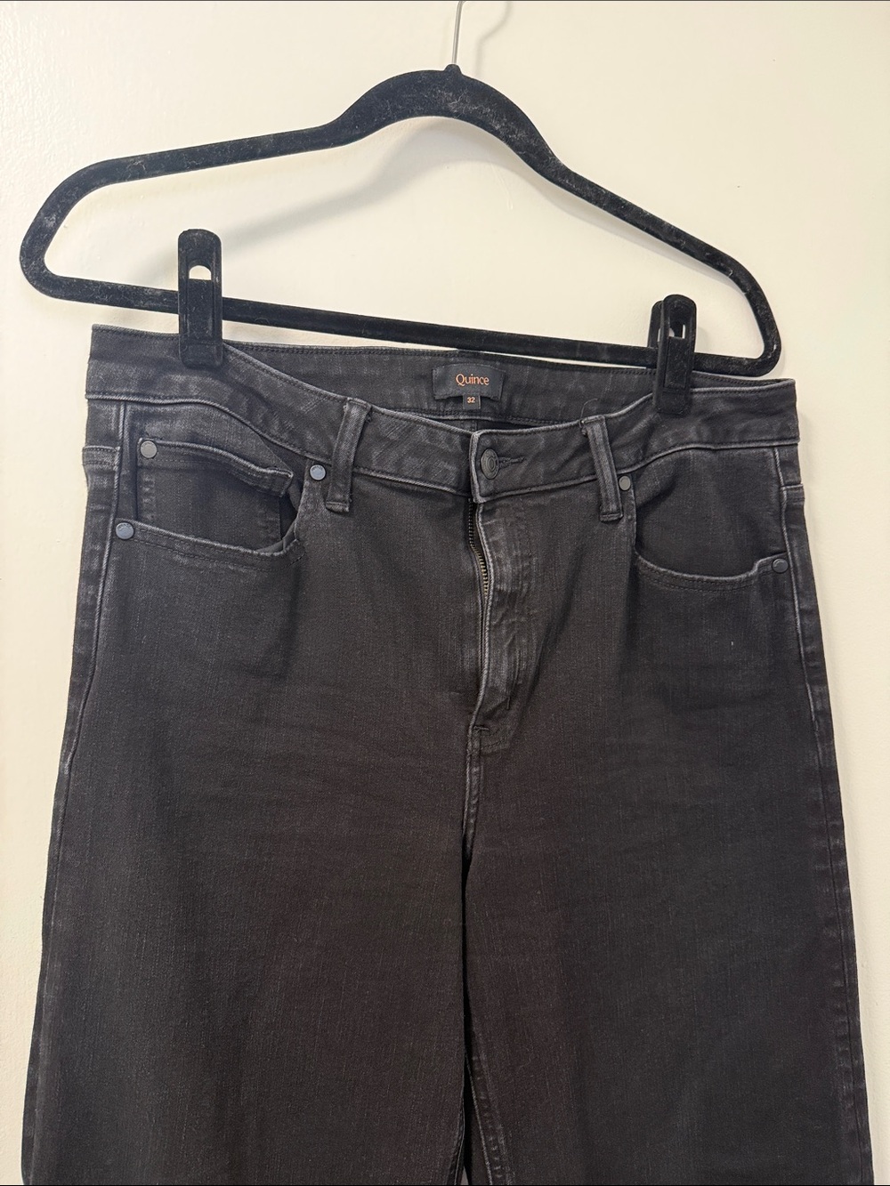 Quince | Black Wide-Leg Jeans - Picture 6 of 7